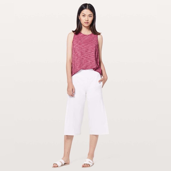 Lululemon Low Key Tank Heathered Ruby Red Size 8 - Picture 1 of 7